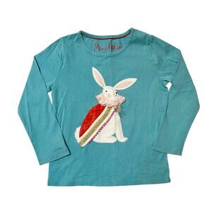 Mini Boden Bunny Appliqué Shirt Size 3/4
